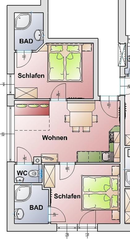 Appartements Stockinger Grossarl Rom bilde